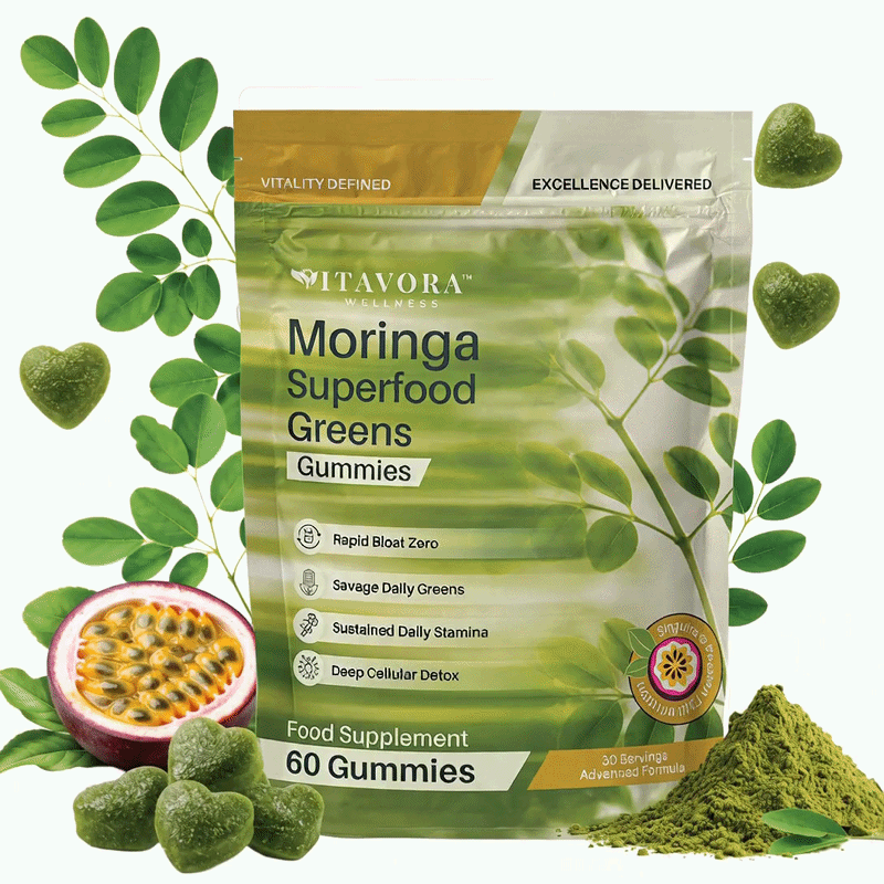 Vitavora Wellness™ Moringa Oleifera Greens Superfood Gummies